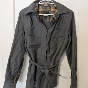Highland Tweed Gray Lightweight Shirt Jacket